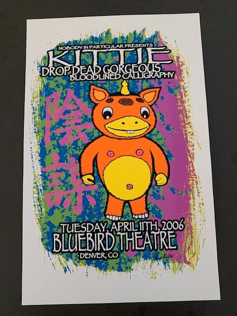 Kittie Silkscreen Concert Poster By Lindsey Kuhn