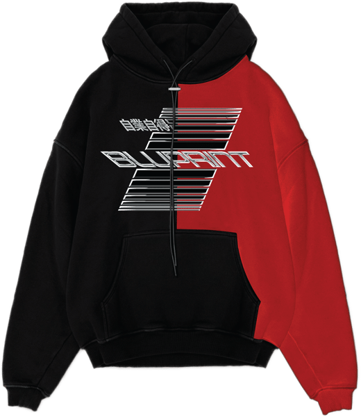 Image of Speed HOODIE: BLACK/RED