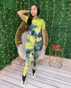 Lime Tie Dye Shirt & Leggings 