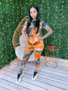 Orange Tie Die shirt & Leggings 