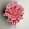 Emetic Cosmetic rose sticker