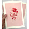 Red Rose A5 print