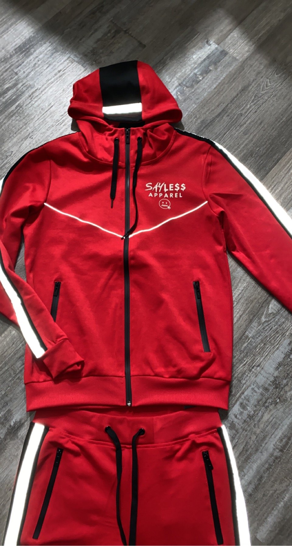 SayLess Apparel Tech Fleece SweatSuit (Red) | SayLess Apparel