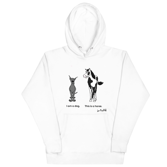 Great Dane Shirt | Merle Great Dane vs. Horse "Dog or Horse"