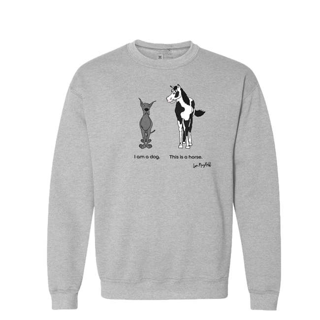 Great Dane Shirt | Merle Great Dane vs. Horse "Dog or Horse"