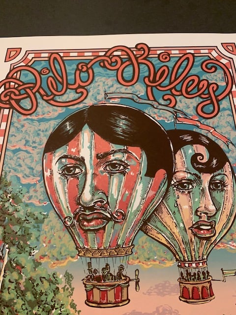 Rilo Kiley (White) Silkscreen Concert Poster By Michael Michael Motorcyles, Signed By The Artist