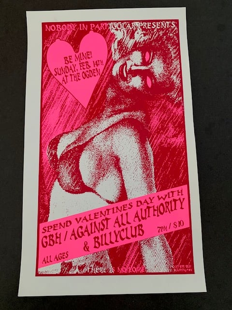 GBH Silkscreen Concert Poster By Lindsey Kuhn