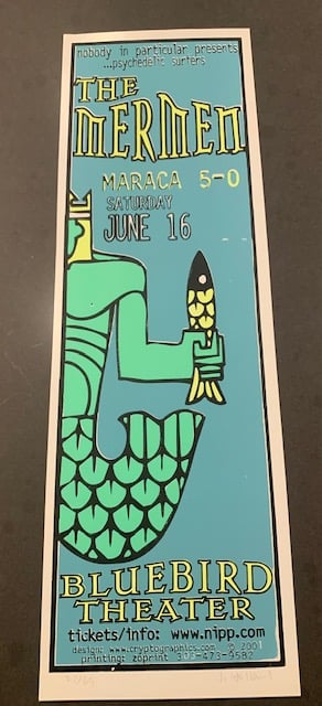 The Mermen Concert Poster By Jeff Holland, Signed + Numbered