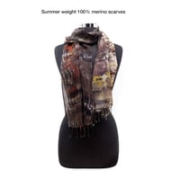 Image 1 of Summer weight 100% merino scarves..