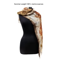 Image 3 of Summer weight 100% merino scarves..