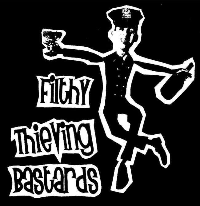 Filthy Thieving Bastards - Drinking Cop t shirt