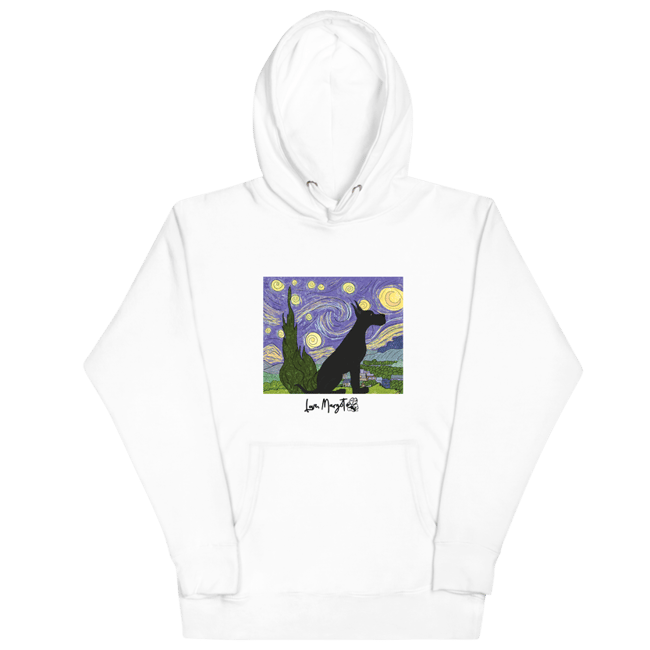 Great Dane | Black Great Dane Van Gogh Starry Night