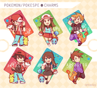 Pokemon/Pokespe RGB 3" Charms