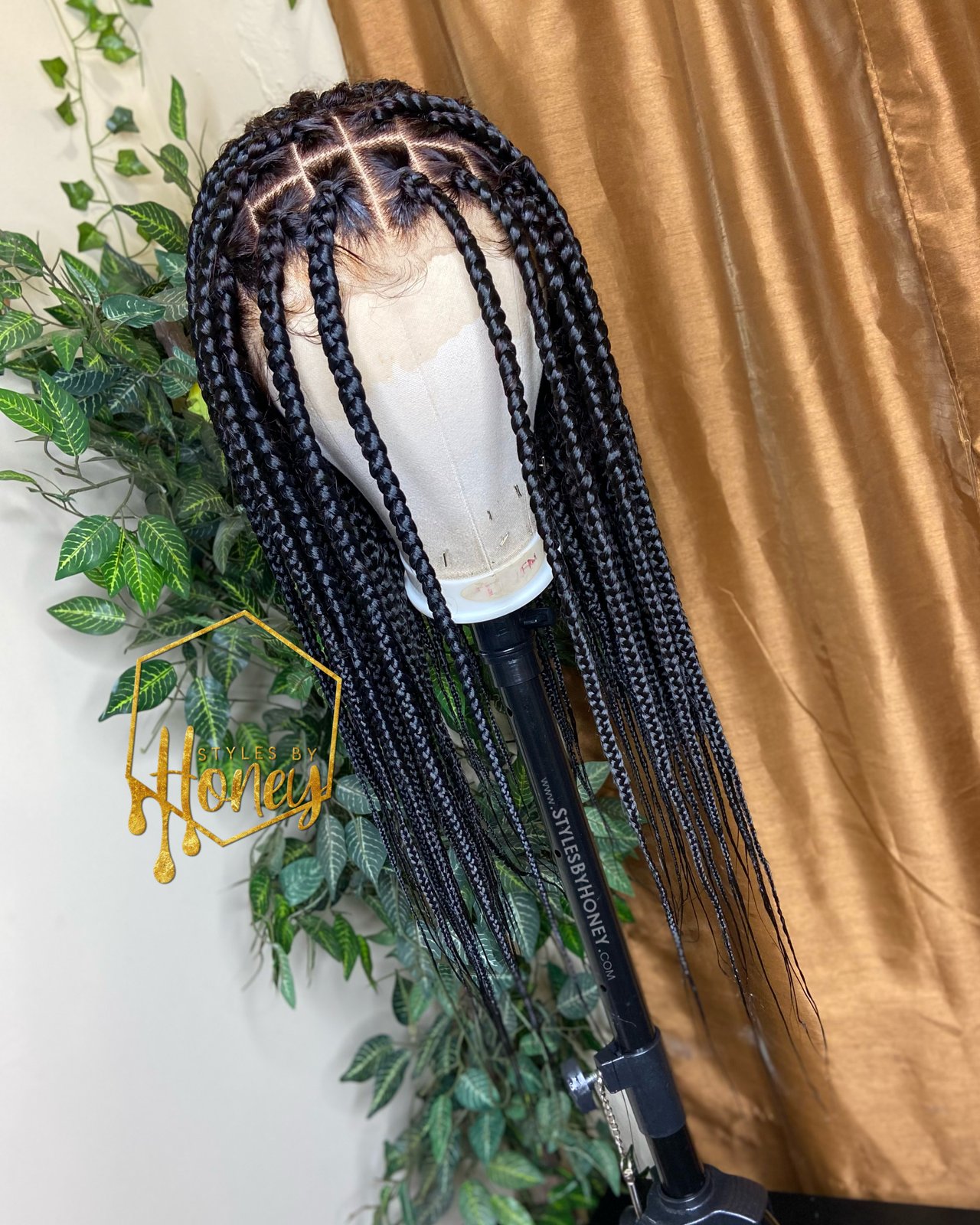 lace front knotless braids