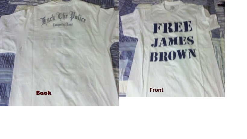 free james brown t shirt