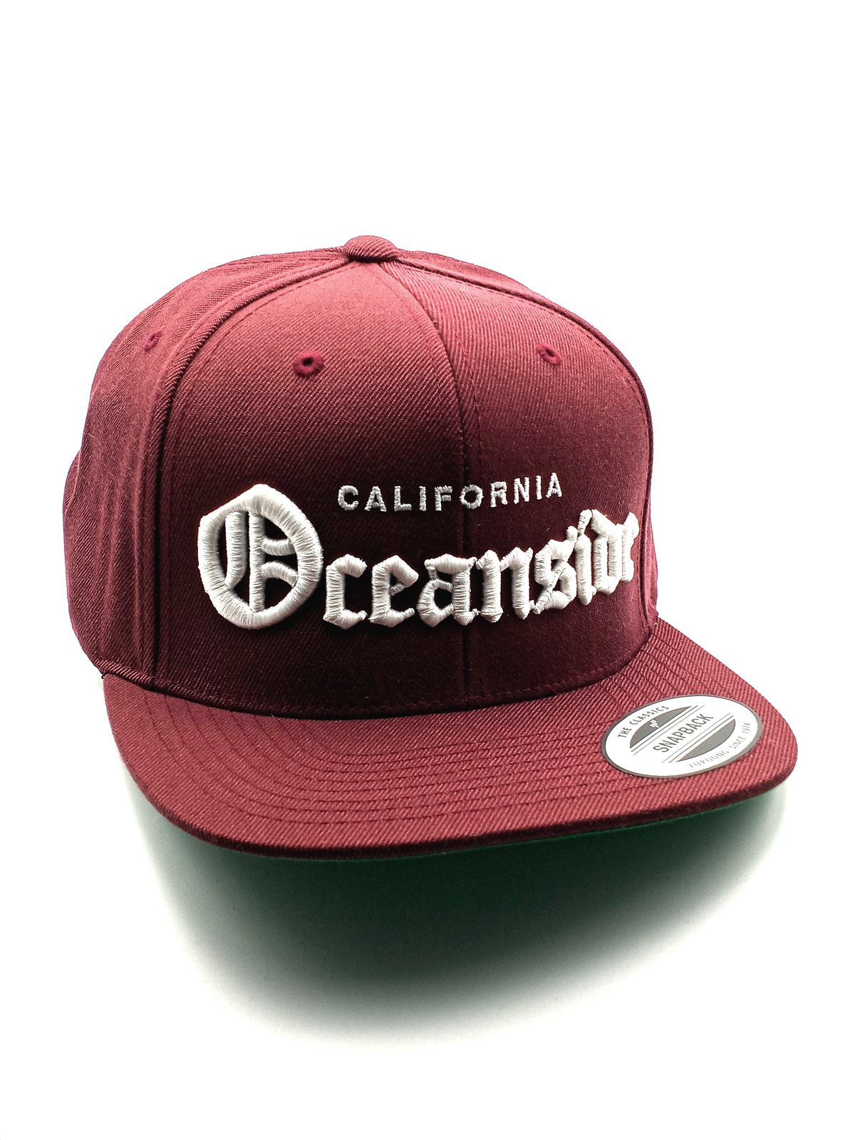 Oceanside Old English Snapback | Oceanside Localwear |The