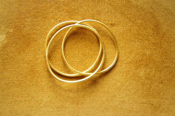 Image of Gold Prayer Bangles -Thin (set of 3)