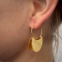 Image 3 of Gold Bag Earrings