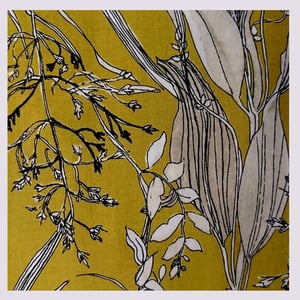 Image of Tissu: Les herbes folles all mustard