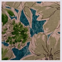 Image 2 of Tissu: Spring and lush watercolor green and blue