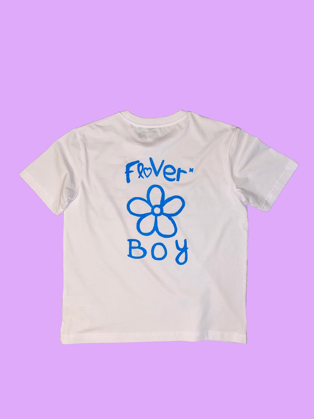 T-shirt floVer* boy blanc/bleu