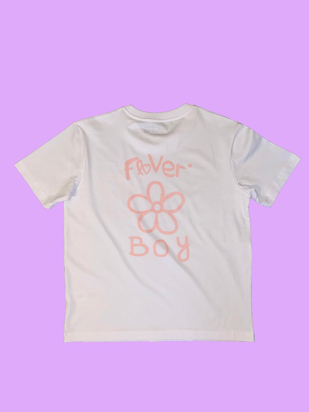 T-shirt floVer* boy blanc/rose 