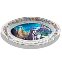 Image 2 of Deer Landscape - Vintage French Porcelain Tray - #0751