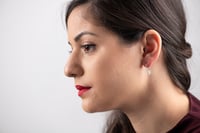 Image 2 of EARRINGS silver - pearl,  Island 1,  #034-47