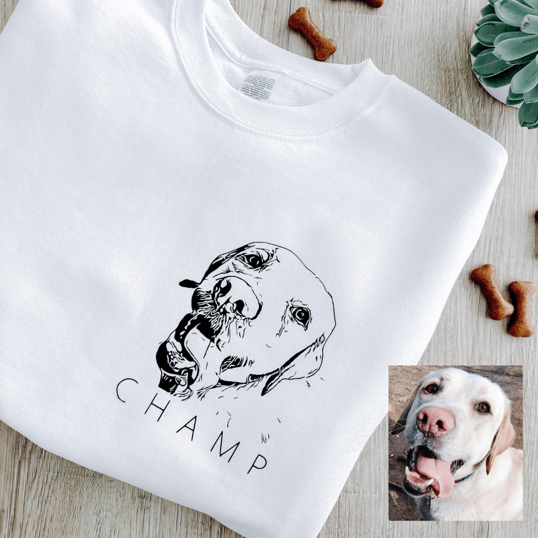 dog face sweatshirt