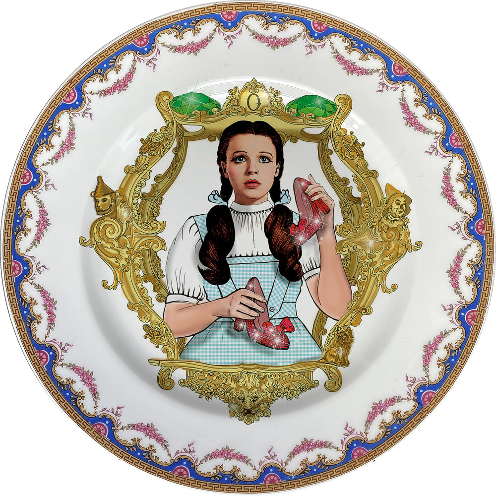 Image of The Wizard of OZ - Vintage French fine china Plate - #0750