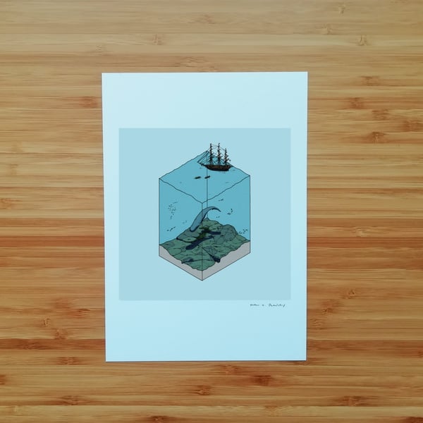 Image of Elusive Whale - SIGNED PRINT