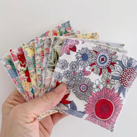 Image 1 of Floral Reusable Face Wipes 7 pack
