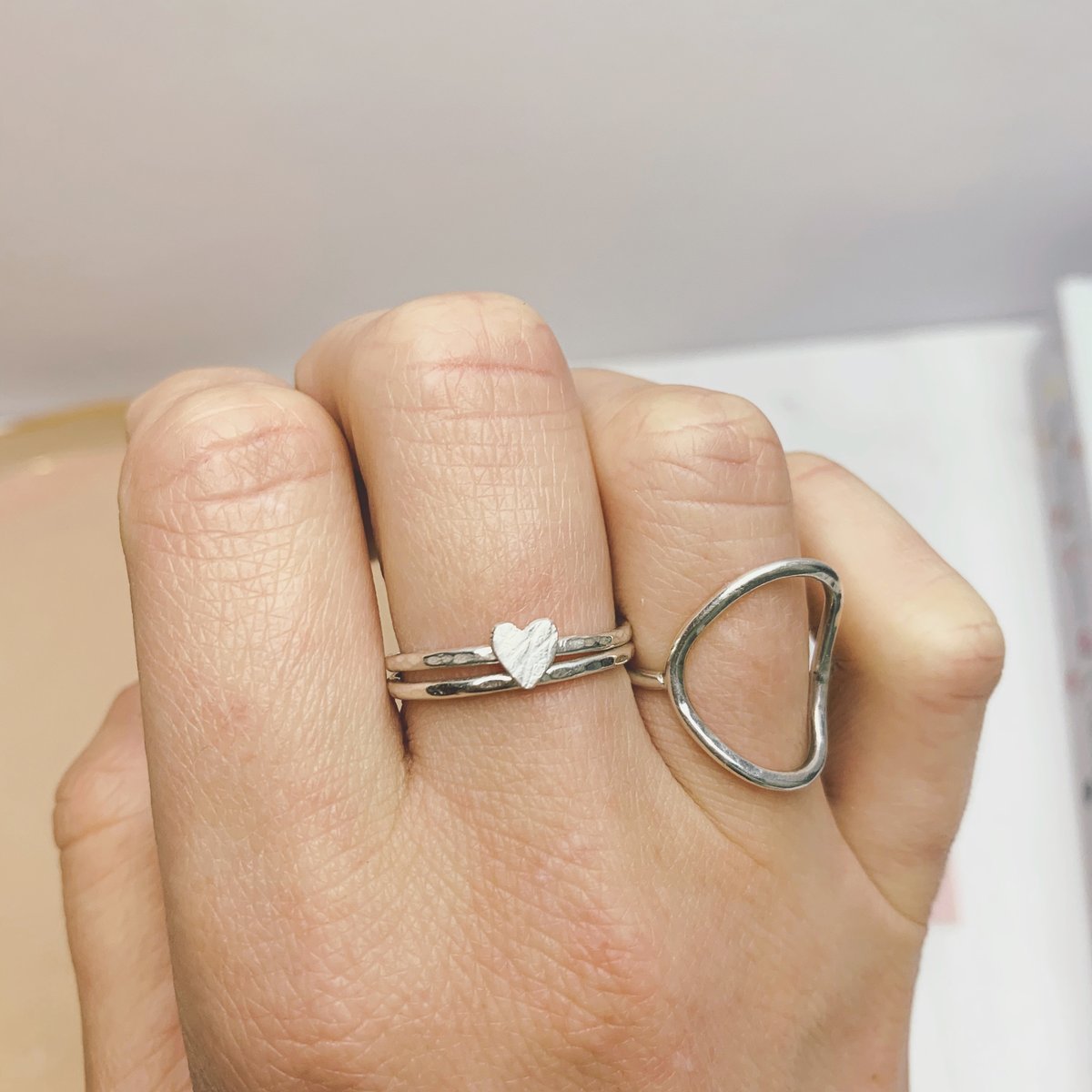 Image of Heart stacking ring