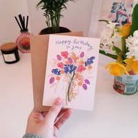Image 2 of Birthday Flower Bouquet Card