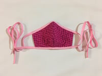 Image 4 of Hot Pink Fabric Mask (with adjustable nose wire and filter pock