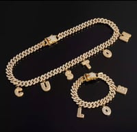 Image 1 of Iced Out Cuban Set