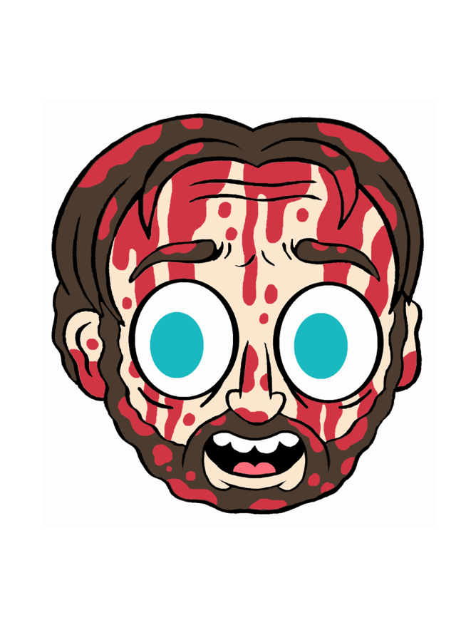 Image of Red Miller (Pin & Sticker) by JellyKoe