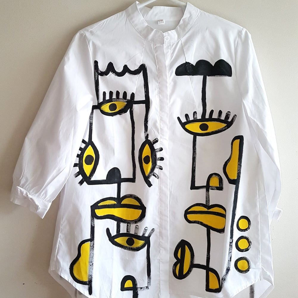 Image of painted shirt, one of a kind #6