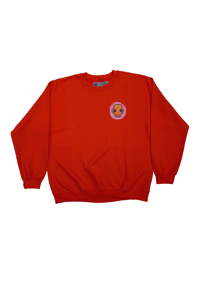 Image 2 of SKULL GLOBE-Sweatshirt Orange 