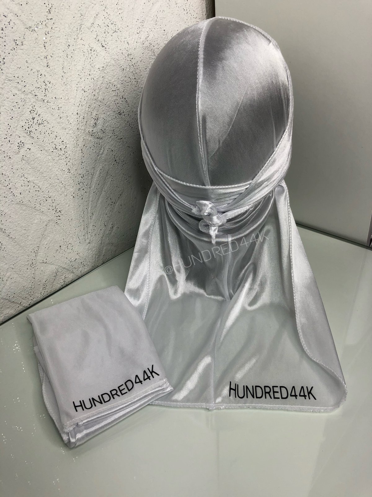 SILK DURAG - WHITE