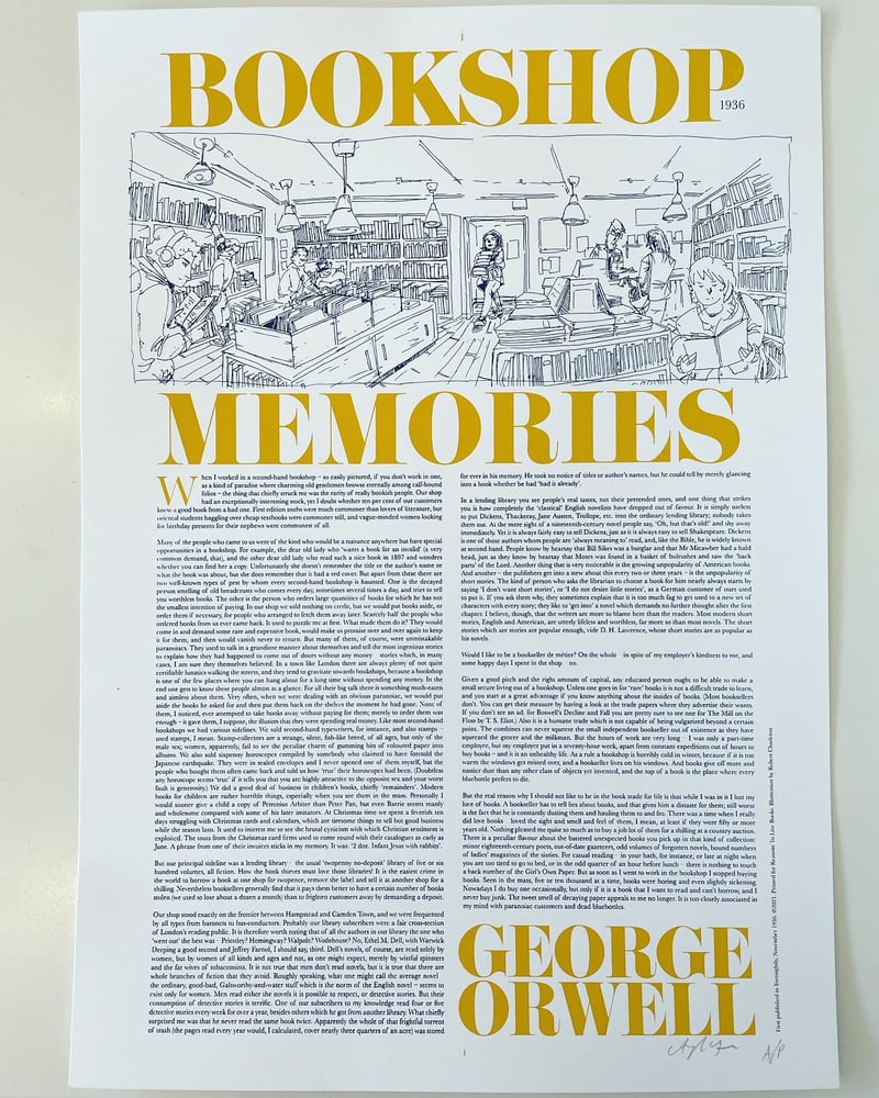 Image of "Bookshop Memories" Print