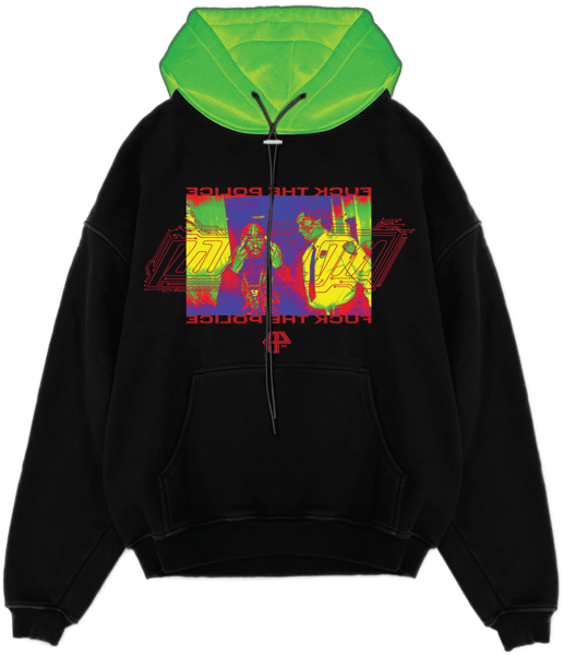 Image of Paradigm HOODIE: BLACK/SLIME