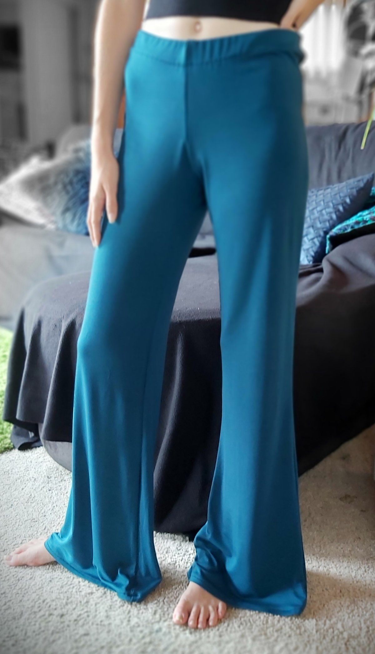 Image of Kat flared pants - teal