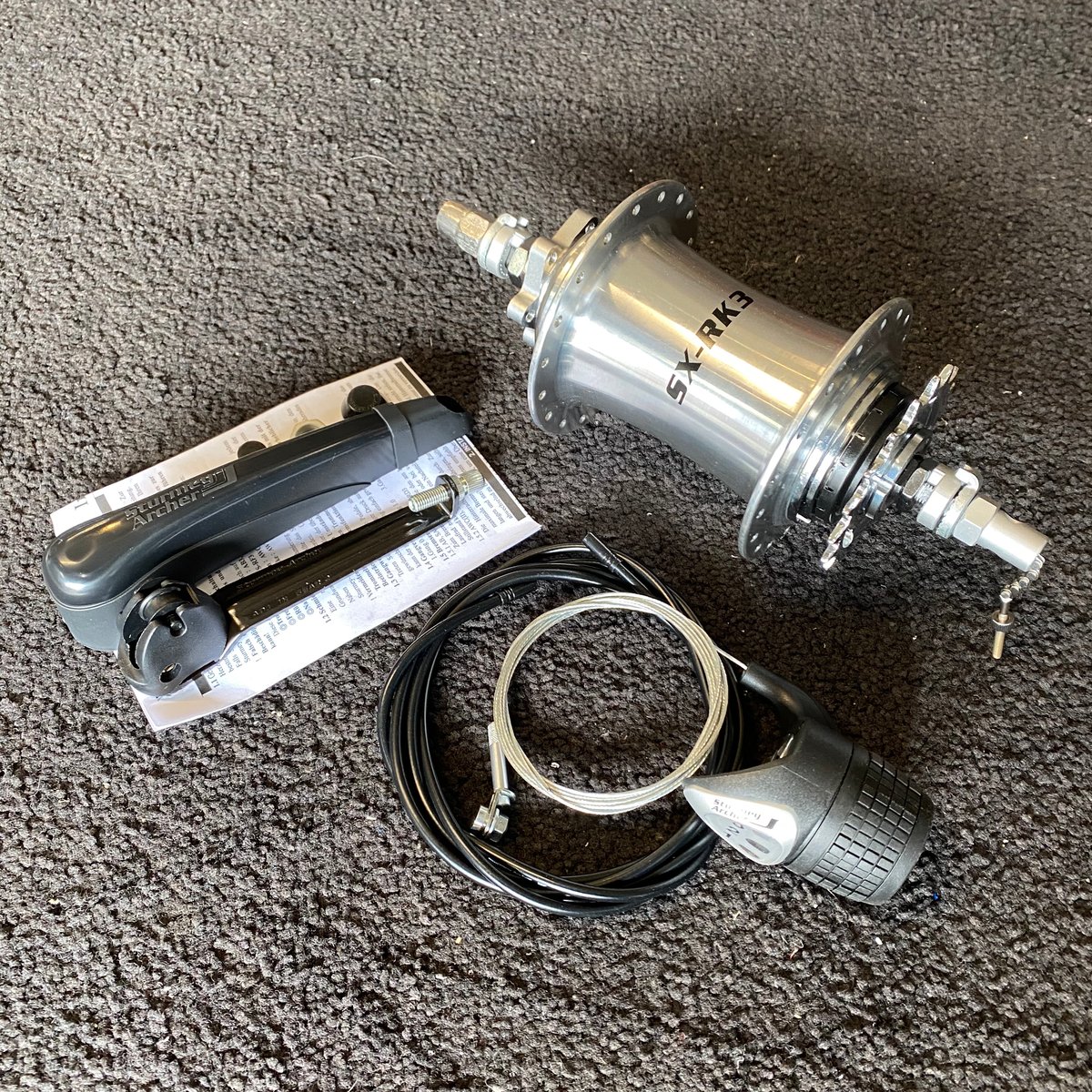 The Cruiser Shop — Sturmey Archer 3 speed hub for 5" rims (170mm spacing)
