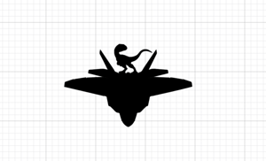 Image of Velociraptor on a Raptor Decal 