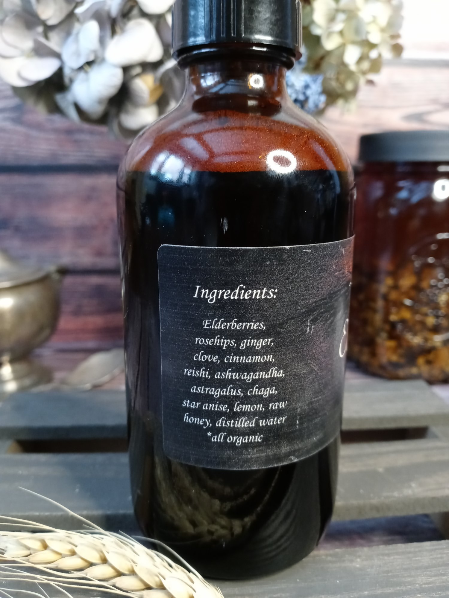 Image of Elderberry Syrup with Immune Boosting Adaptogens (8oz. & 16oz.)