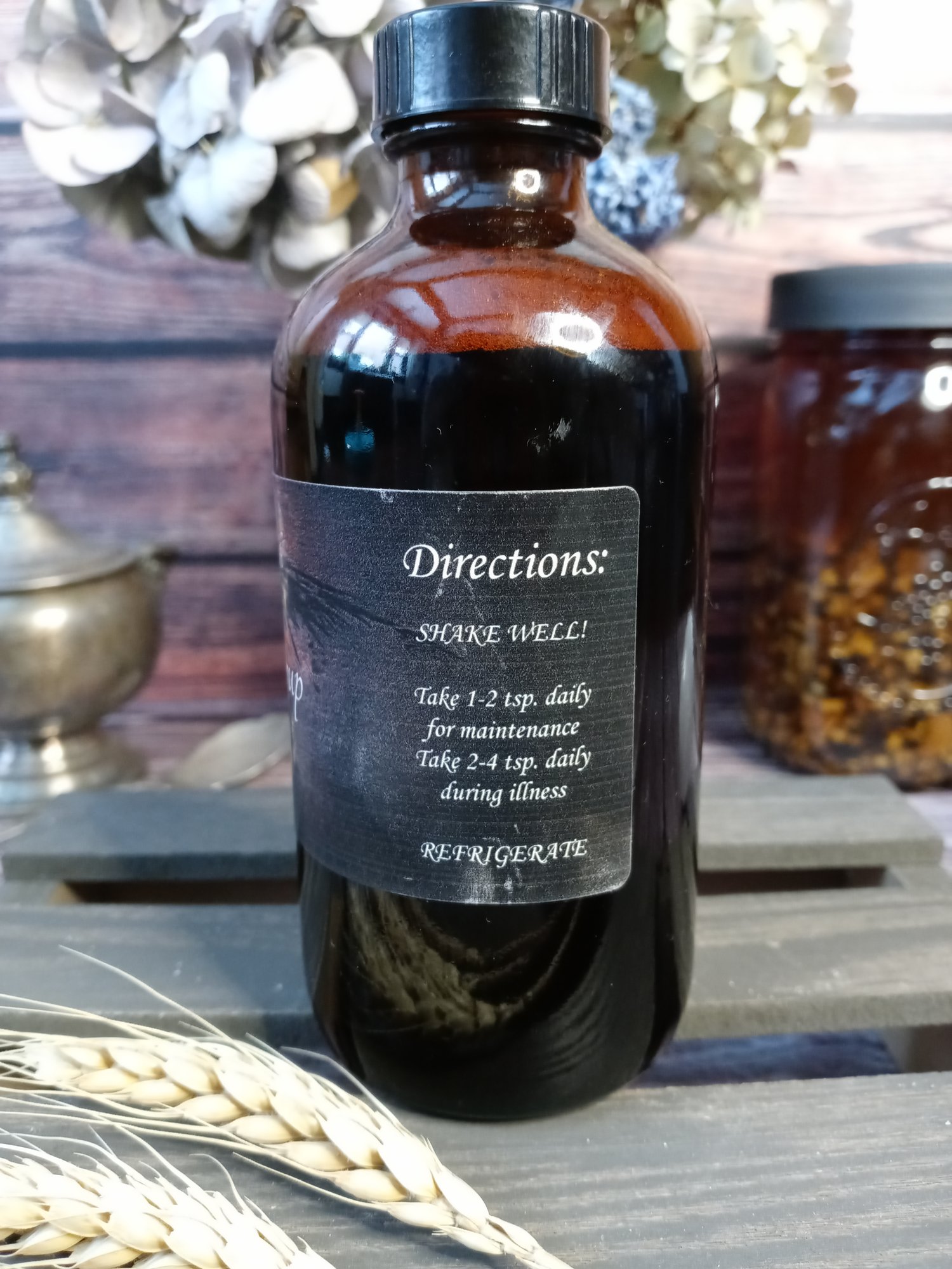 Image of Elderberry Syrup with Immune Boosting Adaptogens (8oz. & 16oz.)