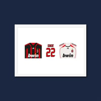 Image 3 of Kaka AC Milan Shirt A5 Postcard Print