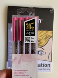 Image 2 of Canson illustration pad + copic multiliner pens PINK