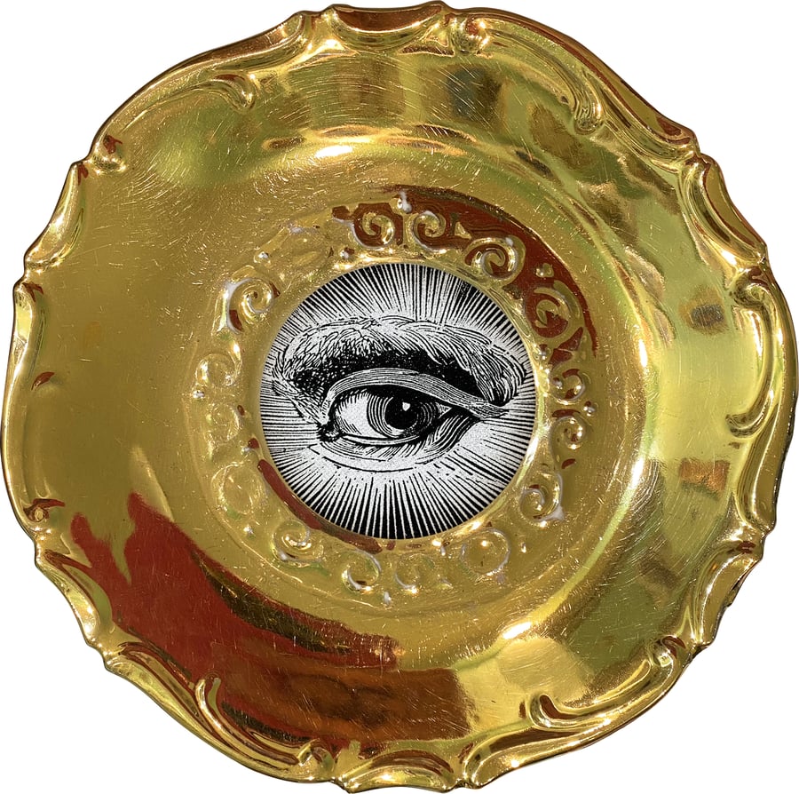 Image of Lover's eye A - #0752 - DELUXE EDITION - Vintage German porcelain plate